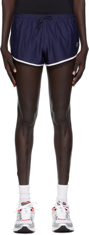 Photo: District Vision Navy 2in Mesh Race Shorts