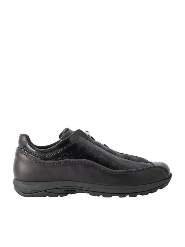 Photo: Diemme - Licata Textured-Leather Sneakers - Black