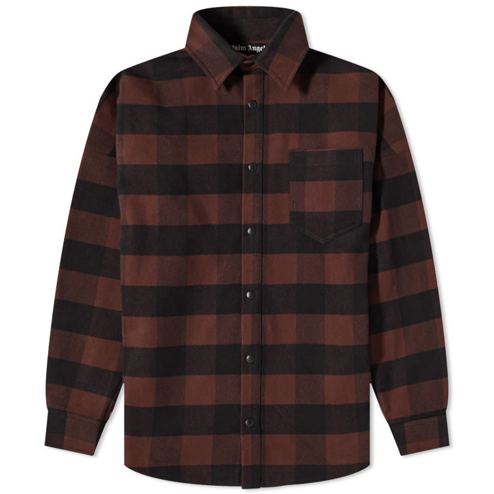 Photo: Palm Angels Classic Logo Check Overshirt