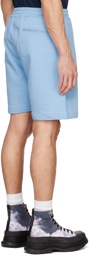 Alexander McQueen Blue Cotton Shorts