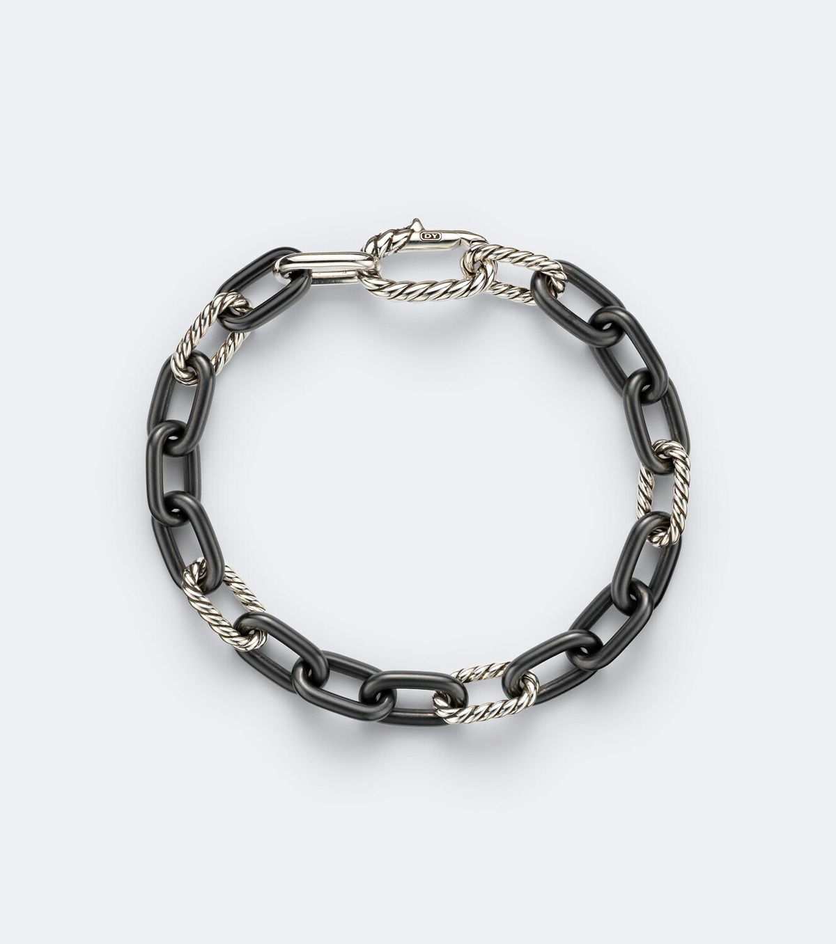 David Yurman DY Madison® titanium and sterling silver chain bracelet
