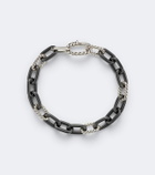 David Yurman DY Madison® titanium and sterling silver chain bracelet
