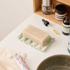 ferm LIVING Mist Soap Dish in Emerald/Off-White 