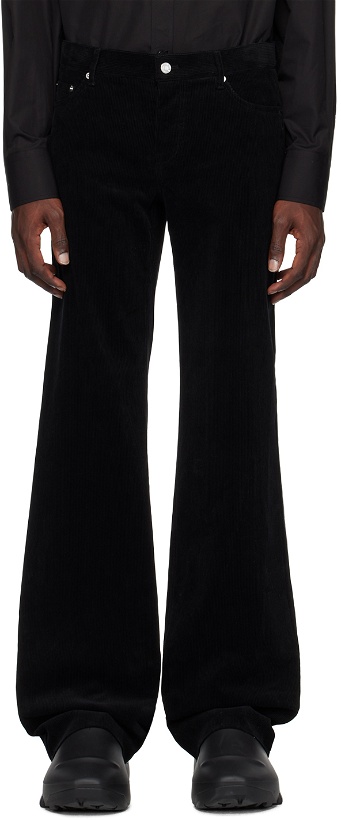 Photo: We11done Black Low-Rise Trousers