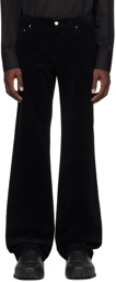 We11done Black Low-Rise Trousers