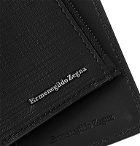 Ermenegildo Zegna - Textured-Leather Trifold Wallet - Black