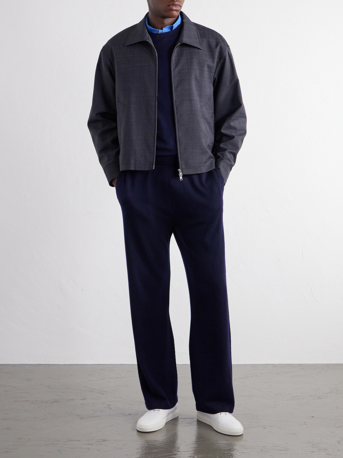 Mr P. - Straight-Leg Cashmere Sweatpants - Blue