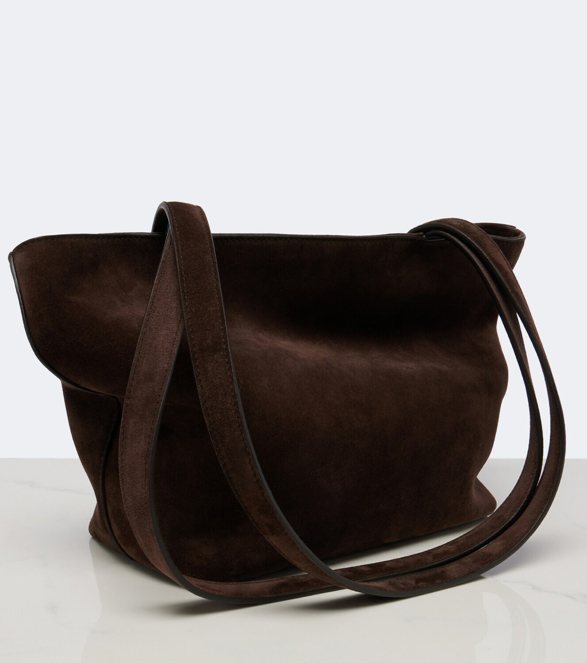 The Row Parker Medium suede tote bag