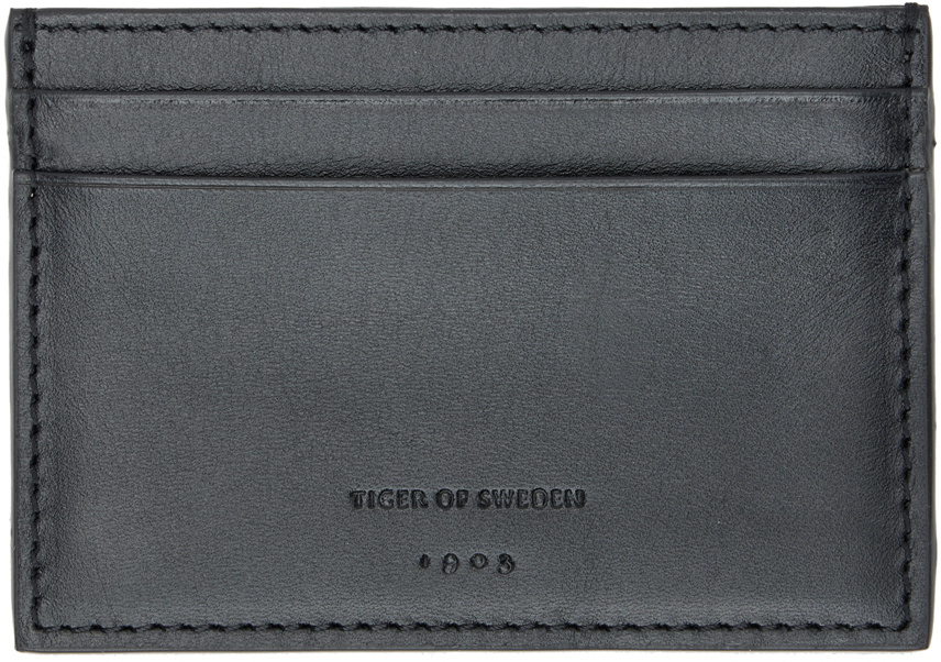 Tiger of Sweden Black Wharf Card Holder