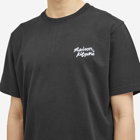 Maison Kitsuné Men's Mini Handwriting Comfort T-Shirt in Black/White