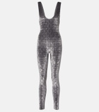 Gucci GG Crystal velvet jumpsuit