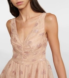 REDValentino Glitter tulle minidress