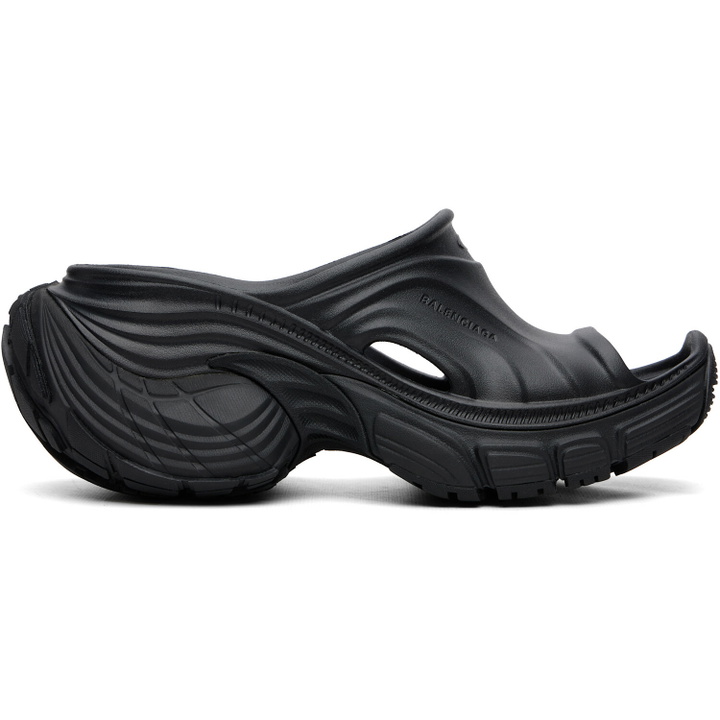 Photo: Balenciaga Black 6XL Sandals