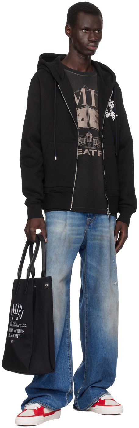 AMIRI Black MA Quad Zip Up Hoodie Amiri