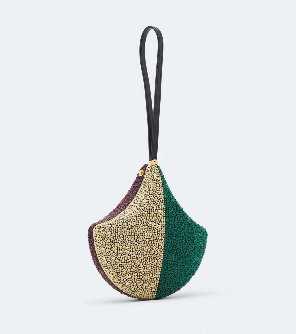 Bvlgari Ginkgo crystal-embellished clutch