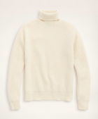 Brooks Brothers Men's Wool-Cashmere English Rib Sweater | White