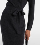 Jardin des Orangers Wool and cashmere wrap dress