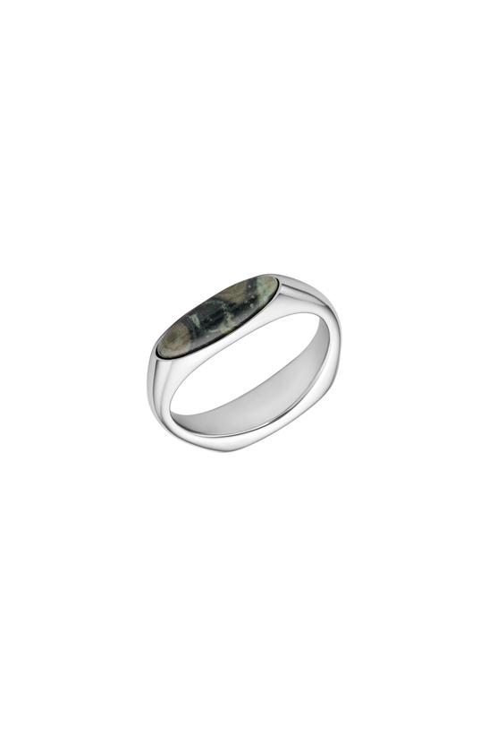 Photo: Diesel Stainless Steel Signet Ring - Rings - Unisex - Silver