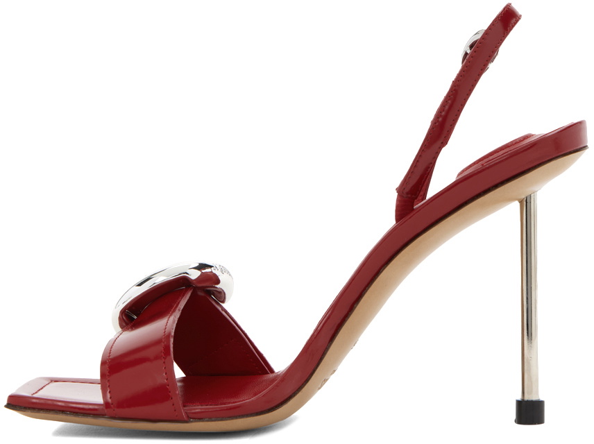 Jacquemus Red Le Chouchou 'Les Sandales Regalo Hautes' Heels