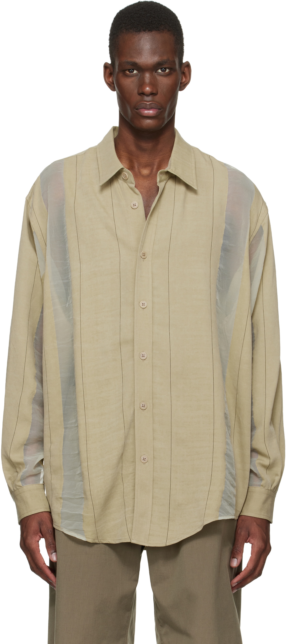 colbo Beige Office Shirt