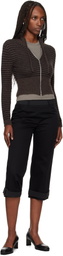 OUR LEGACY Black Sporty Capri Trousers