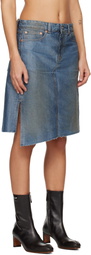 OUR LEGACY Blue Craft Denim Midi Skirt