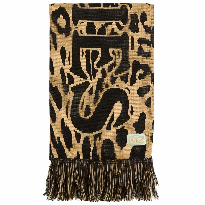 Photo: Aries Women's J'Adoro Leopard Scarf in Beige 