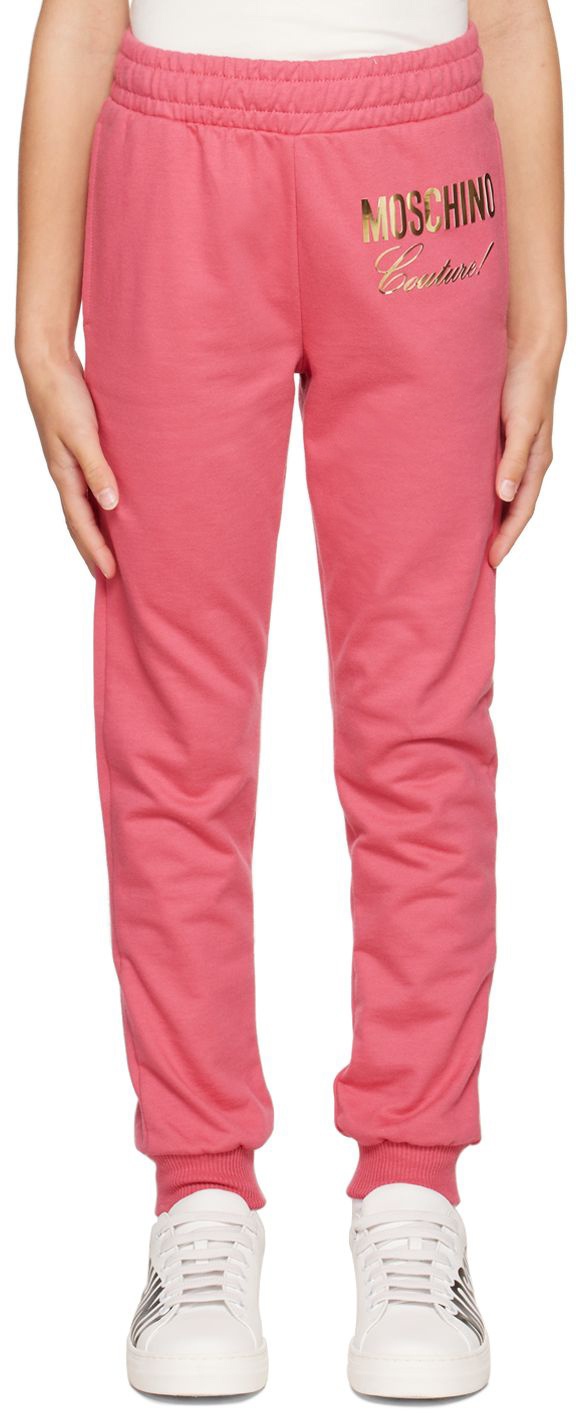 Moschino Kids Pink 'Couture' Lounge Pants Moschino