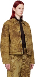 LEMAIRE Brown Boxy Denim Jacket
