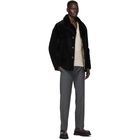 Yves Salomon - Army Black Shearling Jacket