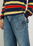 JW Anderson Twisted Straight-leg Jeans Denim