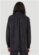 x LN-CC Tonal Check Shirt in Black