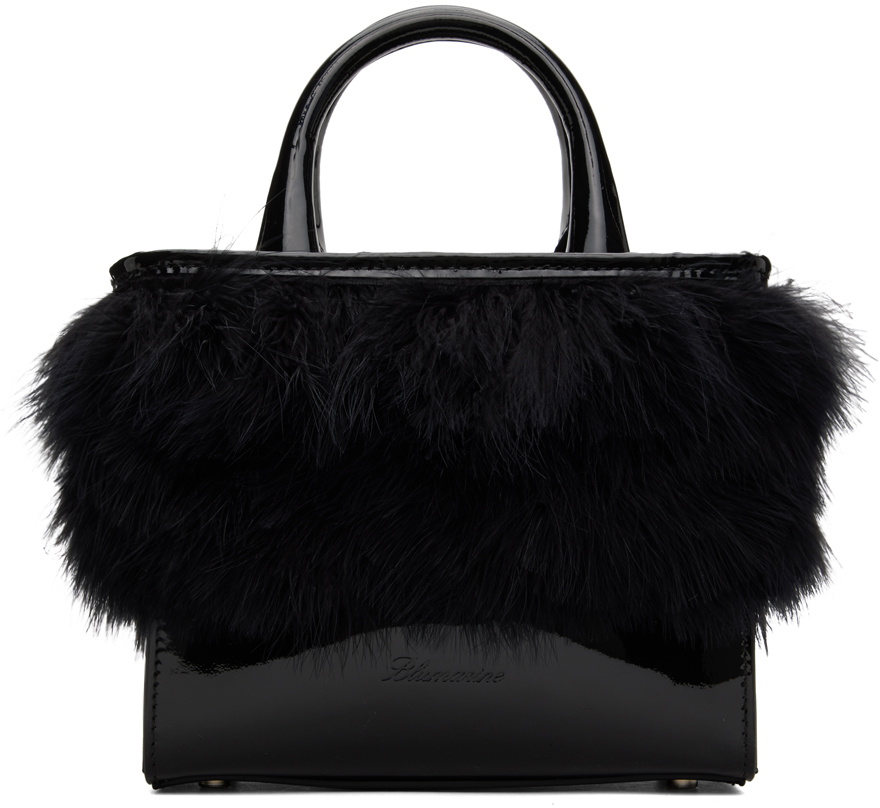 Blumarine Black Feather Bag