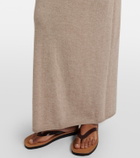 The Row Nareen knitted cashmere maxi dress