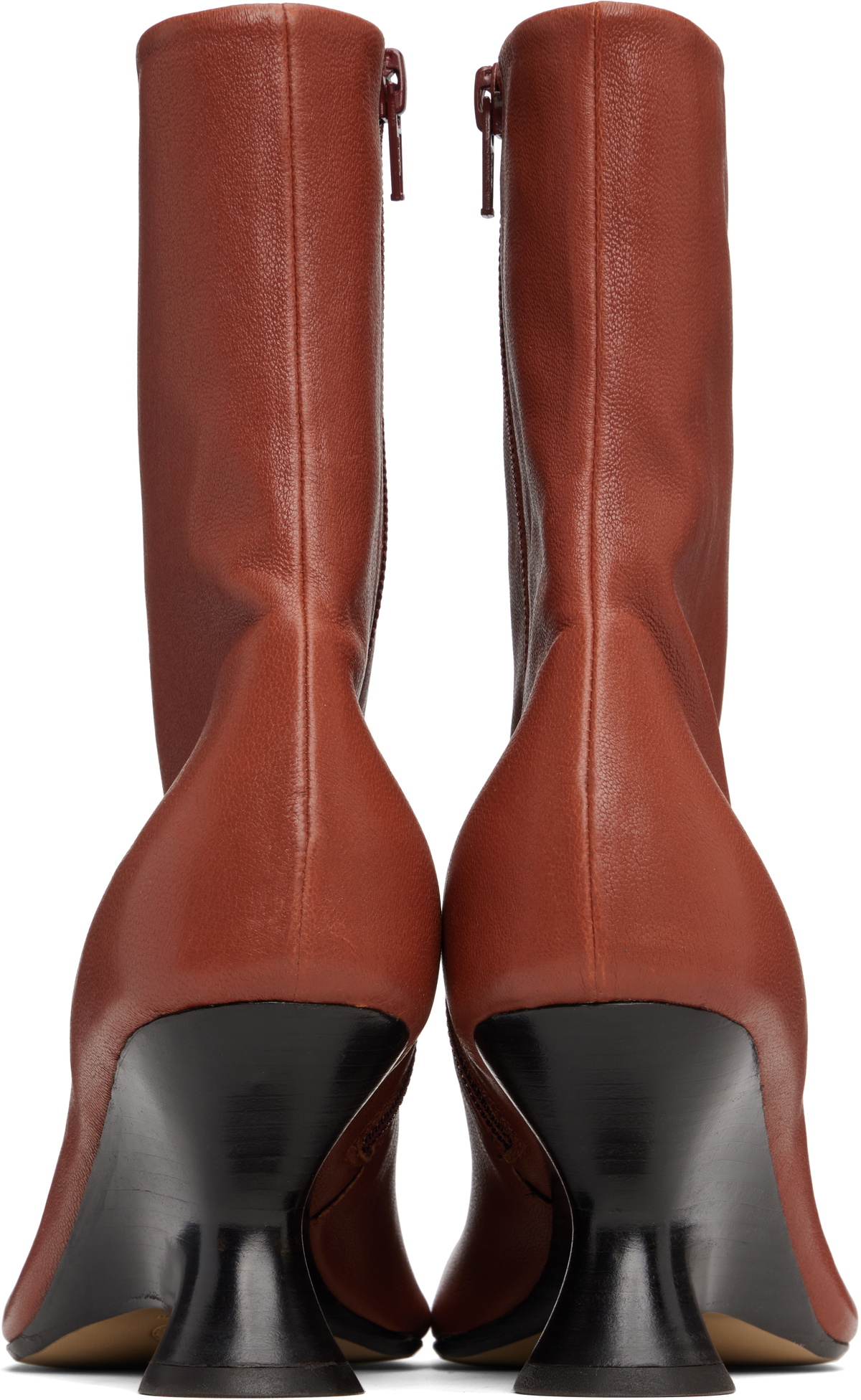 Dries Van Noten Brown Heeled Ankle Boots
