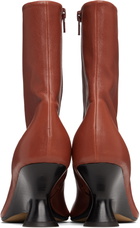 Dries Van Noten Brown Heeled Ankle Boots