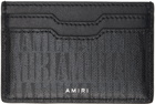 AMIRI Black Logo Card Holder