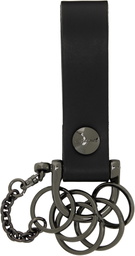 YOHJI YAMAMOTO Gunmetal Key Ring Keychain