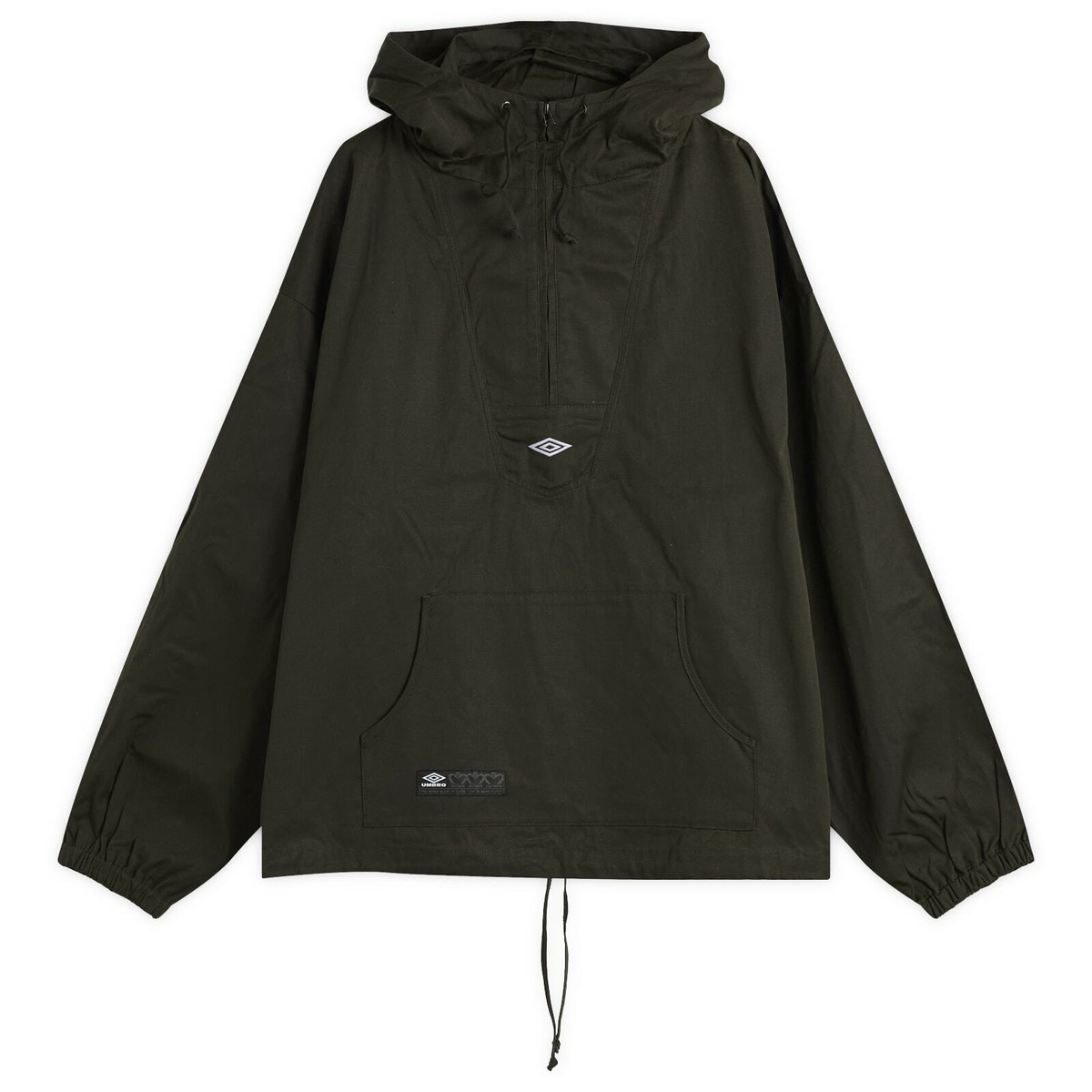 Umbro Brown & Navy Check Mask Anorak Umbro