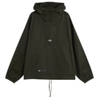Umbro by Slam Jam Men's Masked Waxed Anorak in Dark Olive