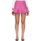 Valentino Pink Ruffled Crepe Skort