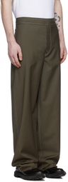 UNIFORME Khaki Virgin Wool Trousers