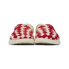 Missoni Red and White Malibu Sandals Edition Colony Sandals