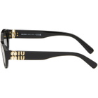 Miu Miu Eyewear Black Classic Subtle Cateye Sunglasses