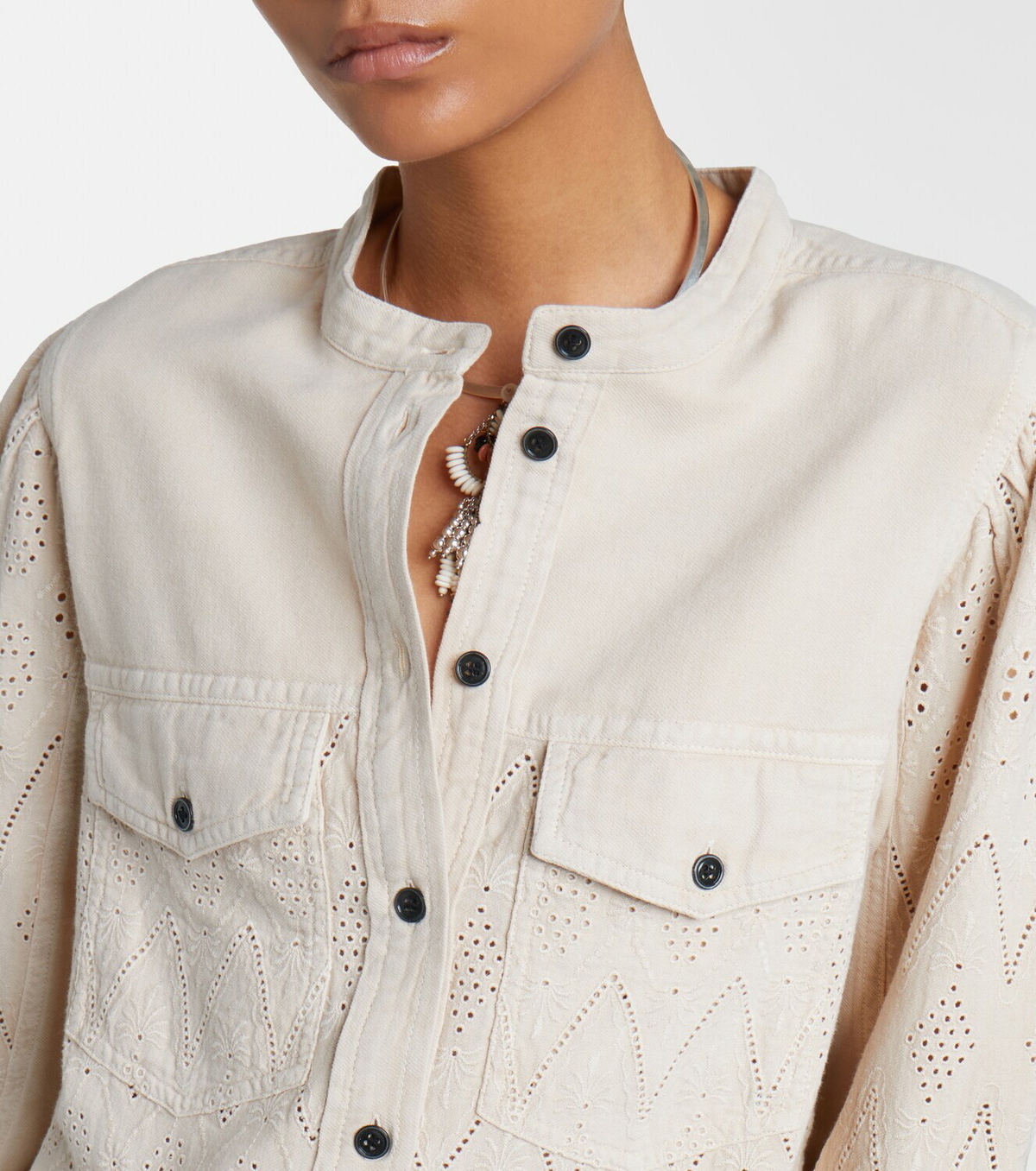 Marant Etoile Kaina broderie anglaise blouse