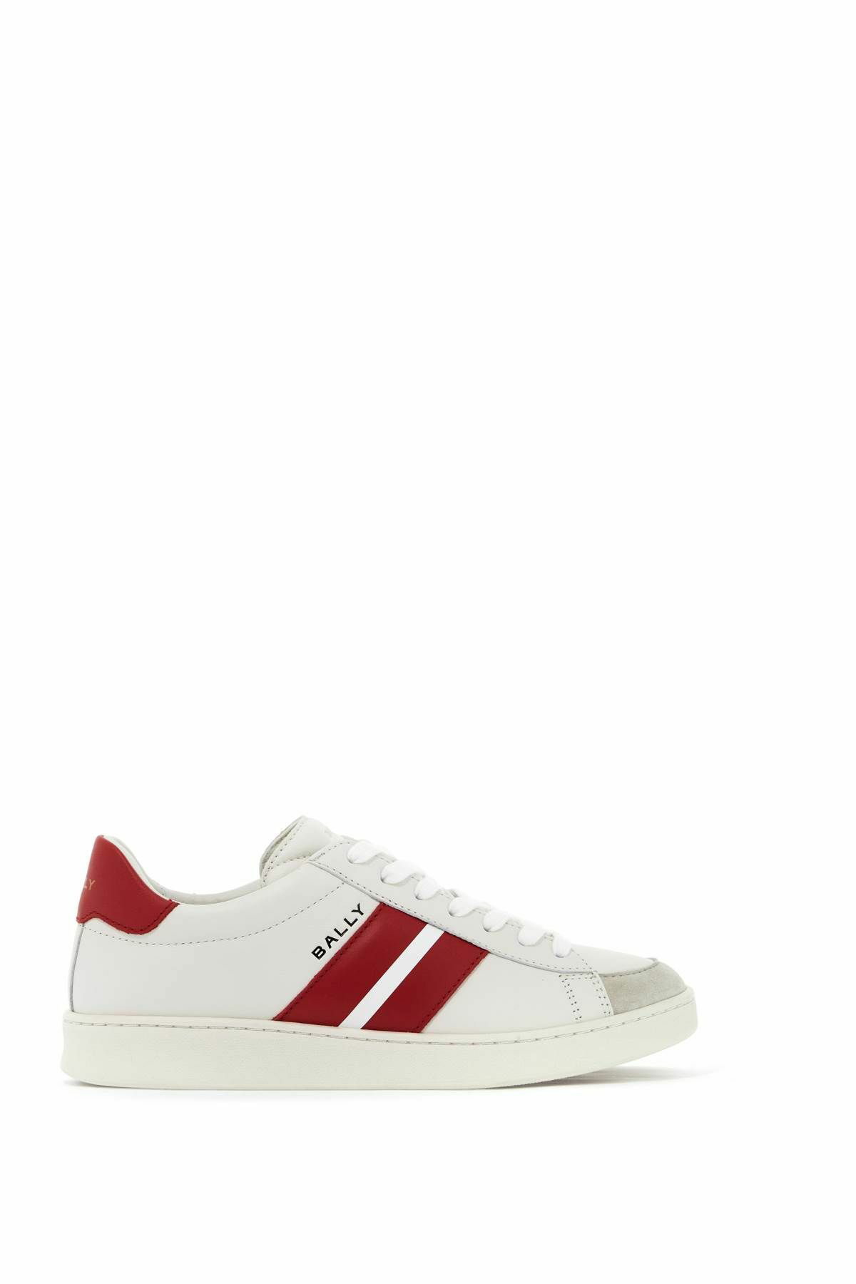BALLY smooth leather thiago sneakers in White Bally
