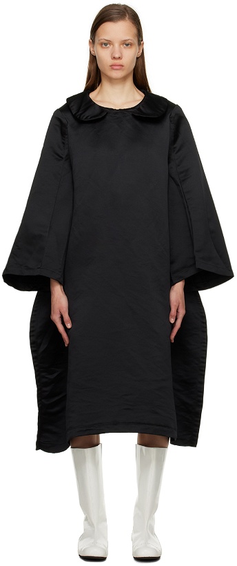 Photo: Comme des Garçons Comme des Garçons Black Collared Midi Dress