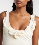 Magda Butrym Floral-appliqué swimsuit