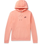 NIKE - Logo-Print Cotton-Blend Jersey Hoodie - Orange