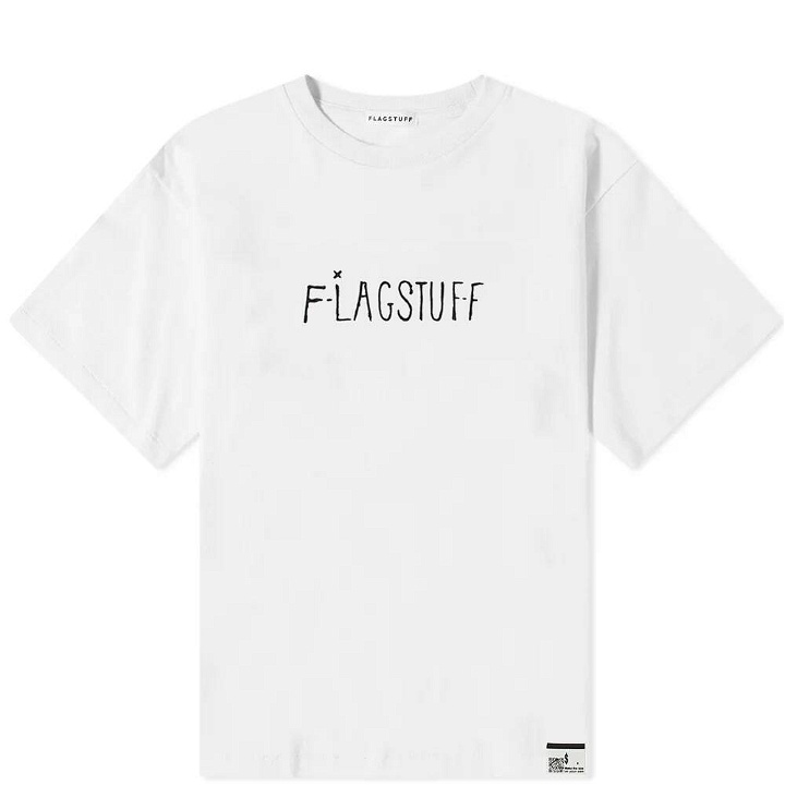 Photo: Flagstuff Men's Happy Logo T-Shirt in White